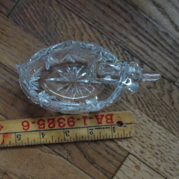 Vintage Crystal Swan Dish Czechoslovakia - Picture 3 of 6